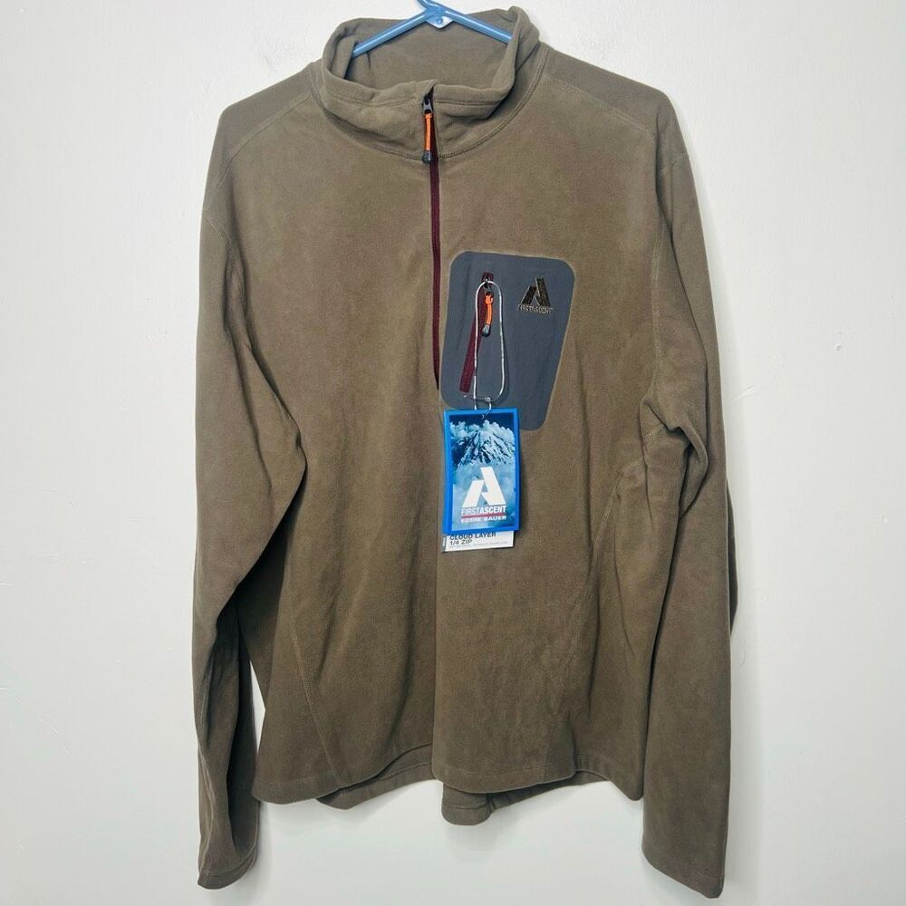 Eddie Bauer First Ascent Cloud Layer 1/4 Zip Men's Second Layer MIcro-fleece Qui
